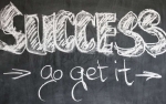 Success, Black board, Chalk